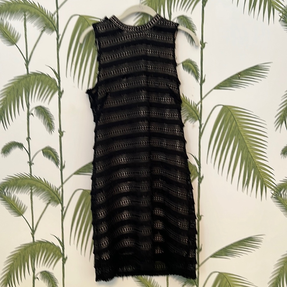 Flirty J Crew flapper style knee length black dress